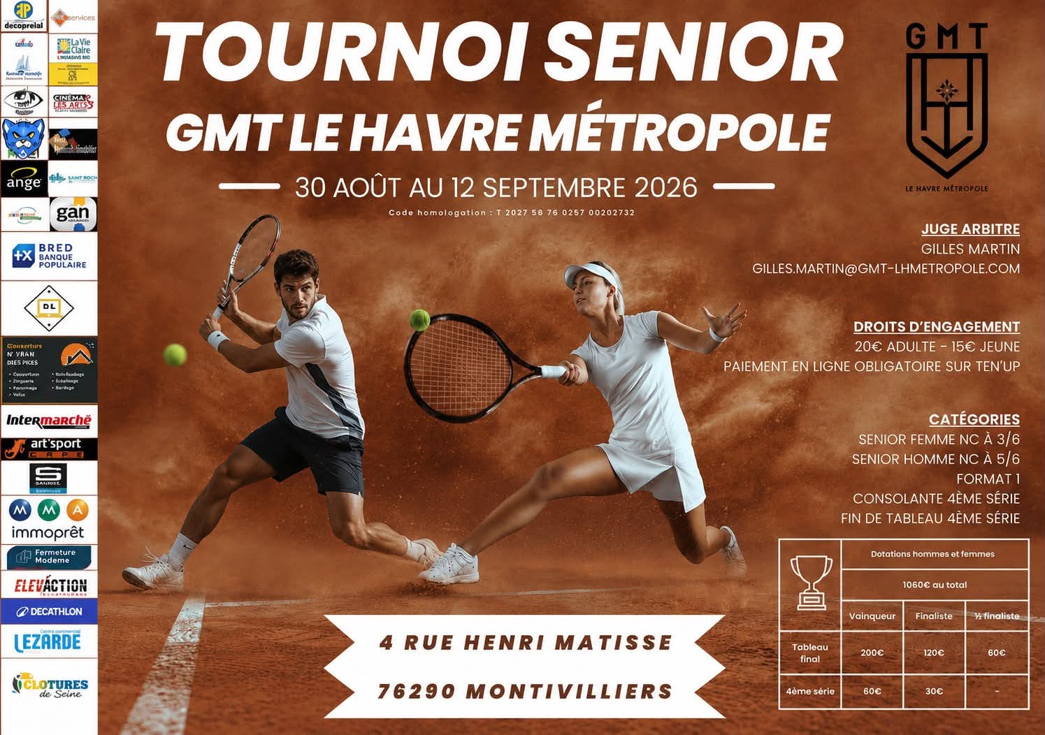 TOURNOI SENIOR SEPTEMBRE 2026